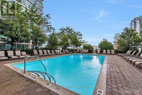 2301 - 155 Legion Road N, Toronto, ON - Outdoor With In Ground Pool With Backyard