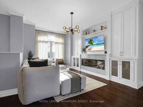 22 Harding Ave, Toronto, ON - Indoor Photo Showing Other Room With Fireplace