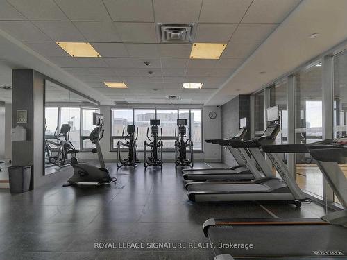 1008-365 Prince Of Wales Dr, Mississauga, ON - Indoor Photo Showing Gym Room