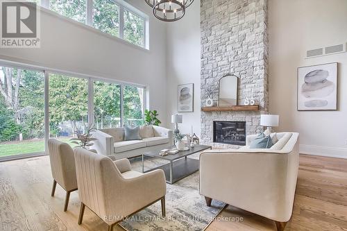 27088 Kennedy Road, Georgina, ON - Indoor Photo Showing Living Room With Fireplace