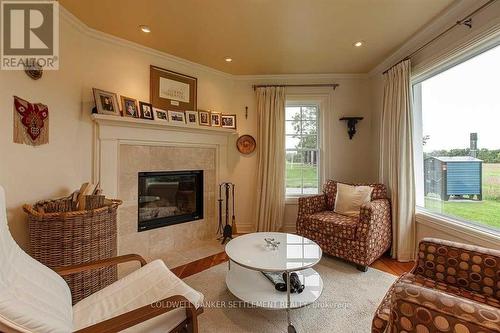 212 Franks Road, Rideau Lakes, ON - Indoor Photo Showing Living Room With Fireplace