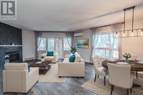 303 - 131 Clapperton Street, Barrie, ON - Indoor Photo Showing Living Room With Fireplace