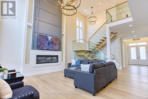 67 Creanona Boulevard, Hamilton, ON - Indoor Photo Showing Living Room With Fireplace