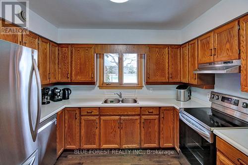 Newer Stainless Steel Appliances - 33895 Bissonette Avenue, Bluewater (St. Joseph), ON - Indoor Photo Showing Kitchen With Double Sink