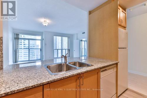 3711 - 8 Park Road, Toronto, ON - Indoor Photo Showing Kitchen With Double Sink