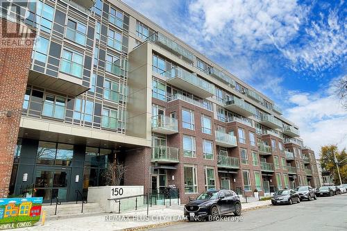 515 - 150 Logan Avenue, Toronto, ON - Outdoor With Balcony With Facade