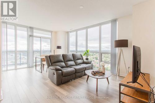 1407 - 3975 Grand Park Drive, Mississauga, ON - Indoor Photo Showing Living Room