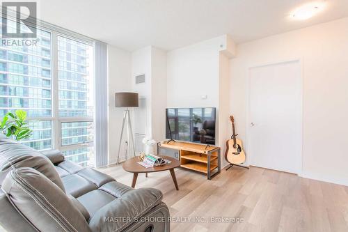 1407 - 3975 Grand Park Drive, Mississauga, ON - Indoor Photo Showing Living Room