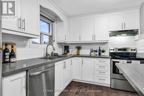 21 Farley Crescent, Toronto, ON - Indoor Photo Showing Kitchen With Stainless Steel Kitchen With Double Sink With Upgraded Kitchen