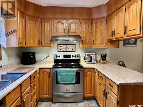 108 3120 Louise Street, Saskatoon, SK - Indoor Photo Showing Kitchen With Double Sink