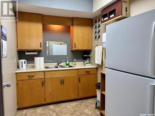 108 3120 Louise Street, Saskatoon, SK - Indoor Photo Showing Kitchen With Double Sink