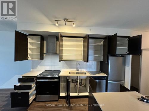 1103 - 55 Duke Street, Kitchener, ON - Indoor Photo Showing Kitchen With Double Sink