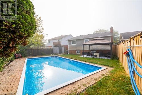 7 Fieldgate Drive, Brantford, ON - Outdoor With In Ground Pool With Deck Patio Veranda With Backyard