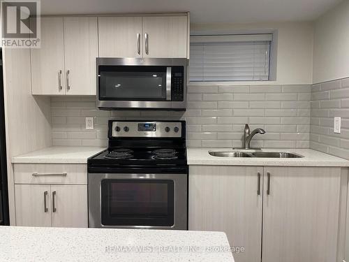 Bsmt - 157 Indian Grove, Toronto, ON - Indoor Photo Showing Kitchen With Stainless Steel Kitchen With Double Sink