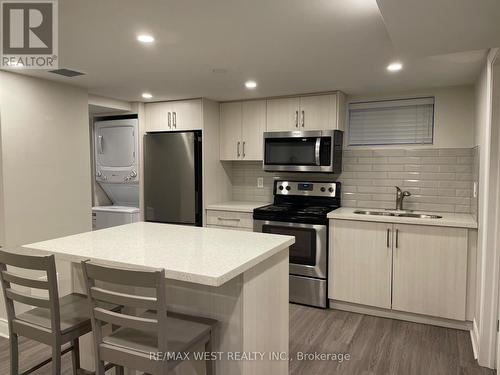 Bsmt - 157 Indian Grove, Toronto, ON - Indoor Photo Showing Kitchen With Stainless Steel Kitchen With Double Sink