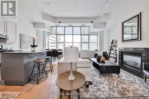 447 - 155 Dalhousie Street, Toronto, ON - Indoor With Fireplace