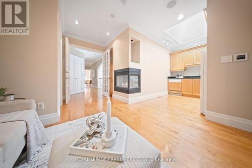 42 Buggey Lane, Ajax (Northeast Ajax), ON - Indoor Photo Showing Living Room With Fireplace