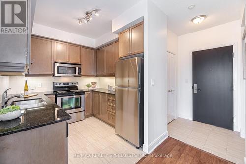 1904 - 60 Absolute Avenue, Mississauga, ON - Indoor Photo Showing Kitchen With Stainless Steel Kitchen