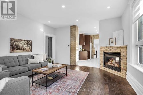 108 Rectory Street, London, ON - Indoor Photo Showing Living Room With Fireplace