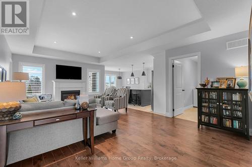 46 Halliday Drive, East Zorra-Tavistock (Tavistock), ON - Indoor Photo Showing Living Room With Fireplace