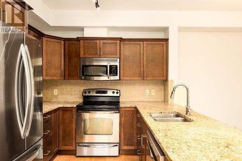 2142 Vasile Road Road Unit# 313, Kelowna, BC - Indoor Photo Showing Kitchen With Stainless Steel Kitchen With Double Sink