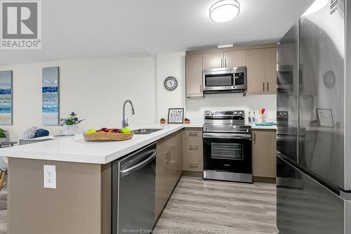 1489 Banwell Unit# 324, Windsor, ON - Indoor Photo Showing Kitchen With Double Sink