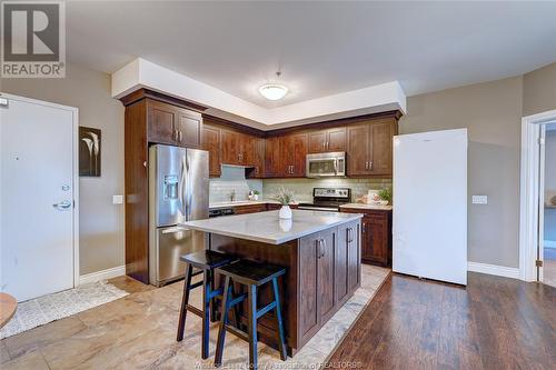 8475 Wyandotte East Unit# 111, Windsor, ON - Indoor Photo Showing Kitchen With Stainless Steel Kitchen