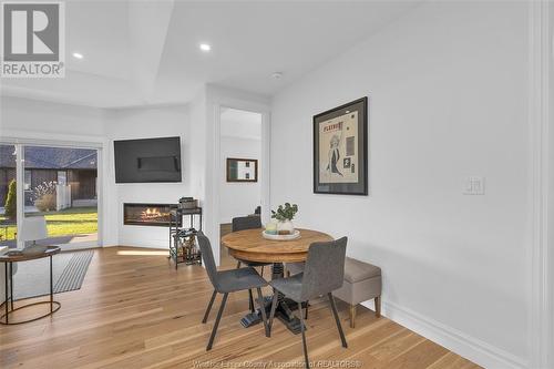 433 Brunmar Crescent, Lakeshore, ON - Indoor Photo Showing Dining Room With Fireplace