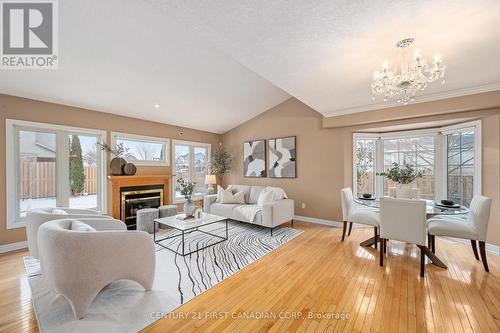 3008 Meadowgate Boulevard, London, ON - Indoor Photo Showing Living Room With Fireplace