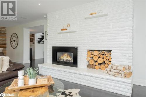 1 Terry Court, Georgetown, ON - Indoor Photo Showing Living Room With Fireplace