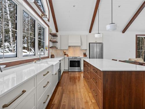 Kitchen - 3902 Ch. Paiement, Sainte-Agathe-Des-Monts, QC - Indoor Photo Showing Kitchen With Upgraded Kitchen