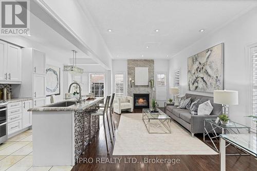 97 Gentile Circle, Vaughan, ON - Indoor With Fireplace