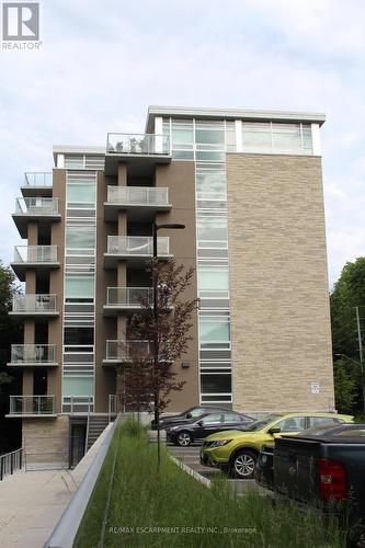 308 - 479 Charlton Avenue E, Hamilton, ON - Outdoor With Balcony With Facade