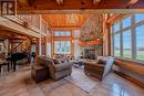 8464 6Th Line, Essa, ON  - Indoor Photo Showing Living Room With Fireplace 