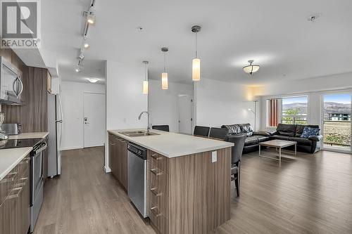 775 Academy Way Unit# 208, Kelowna, BC - Indoor Photo Showing Kitchen With Double Sink With Upgraded Kitchen