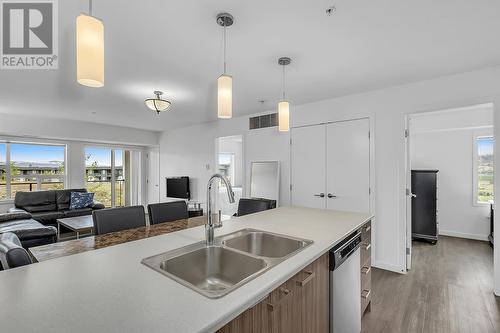 775 Academy Way Unit# 208, Kelowna, BC - Indoor Photo Showing Kitchen With Double Sink