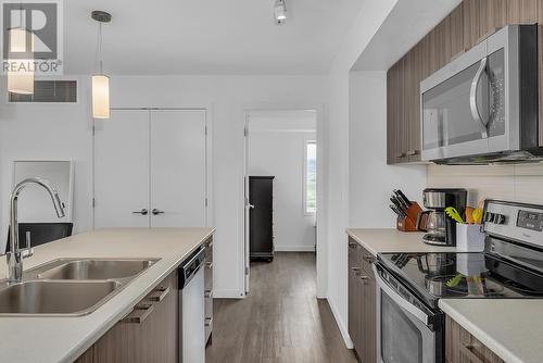 775 Academy Way Unit# 208, Kelowna, BC - Indoor Photo Showing Kitchen With Double Sink