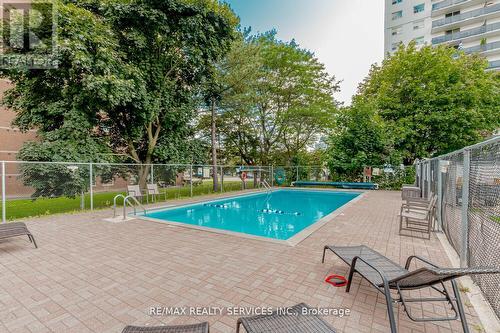 1206 - 1100 Caven Street, Mississauga, ON - Outdoor With In Ground Pool