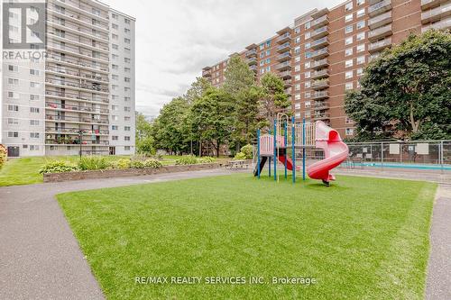 1206 - 1100 Caven Street, Mississauga, ON - Outdoor With Balcony With Facade