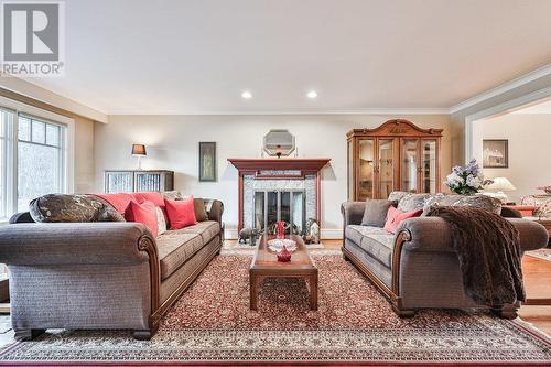 335 Carey Court, Oakville, ON - Indoor Photo Showing Living Room With Fireplace