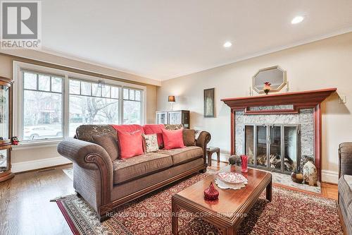 335 Carey Court, Oakville, ON - Indoor Photo Showing Living Room With Fireplace