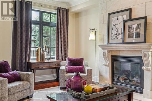 2378 Marine Drive, Oakville, ON - Indoor Photo Showing Living Room With Fireplace