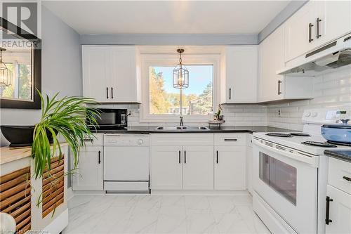 220 Salisbury Avenue Unit# 1, Cambridge, ON - Indoor Photo Showing Kitchen With Double Sink