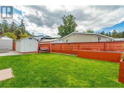 Large fully fenced backyard - 610 Katherine Road Unit# 70, West Kelowna, BC 