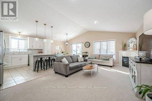 51 Copper Leaf Street, Kitchener, ON - Indoor Photo Showing Living Room With Fireplace