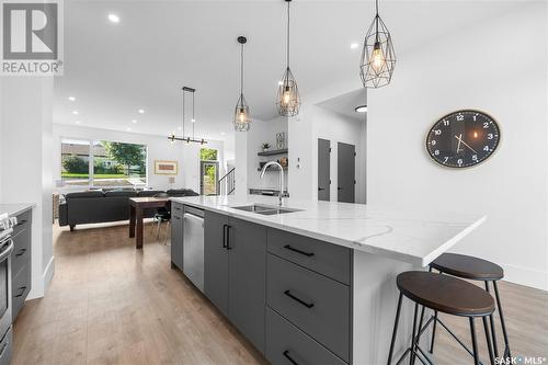 102 Fairchild Avenue, Regina Beach, SK - Indoor Photo Showing Kitchen With Double Sink With Upgraded Kitchen