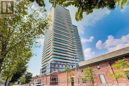 3303 - 390 Cherry Street, Toronto, ON - Outdoor With Balcony With Facade