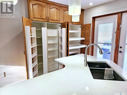 219 7Th Street W, Carlyle, SK - Indoor Photo Showing Kitchen With Double Sink