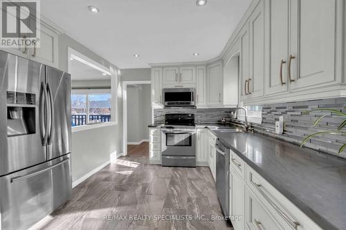 14 Talbot Street, Brampton, ON - Indoor Photo Showing Kitchen With Stainless Steel Kitchen With Double Sink