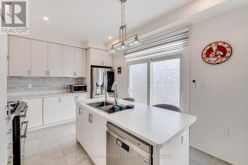 124 Skinner Road, Hamilton, ON - Indoor Photo Showing Kitchen With Double Sink With Upgraded Kitchen